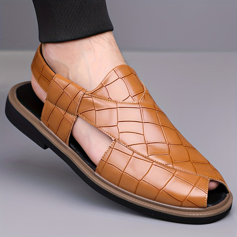 Nathaniel | Slipper-Sandalen in Flechtoptik