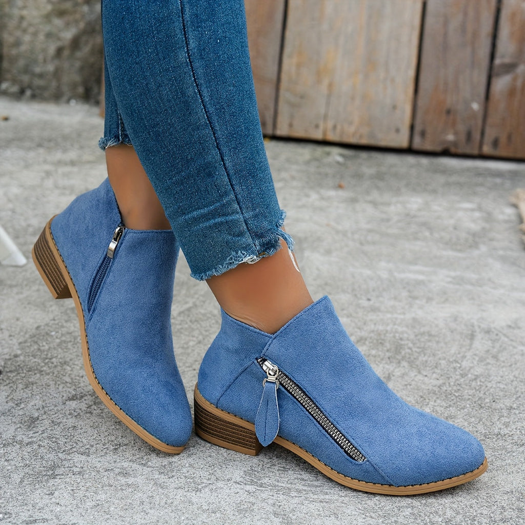 Winifred | Zeitlose Stiefeletten mit seitlichem Reißverschluss