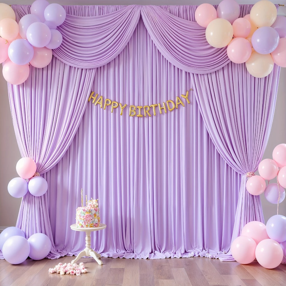 Two-Piece Photography Backdrop Curtain Set, 59 x 118 Inches per Panel, with Rod Pockets and Color Options
