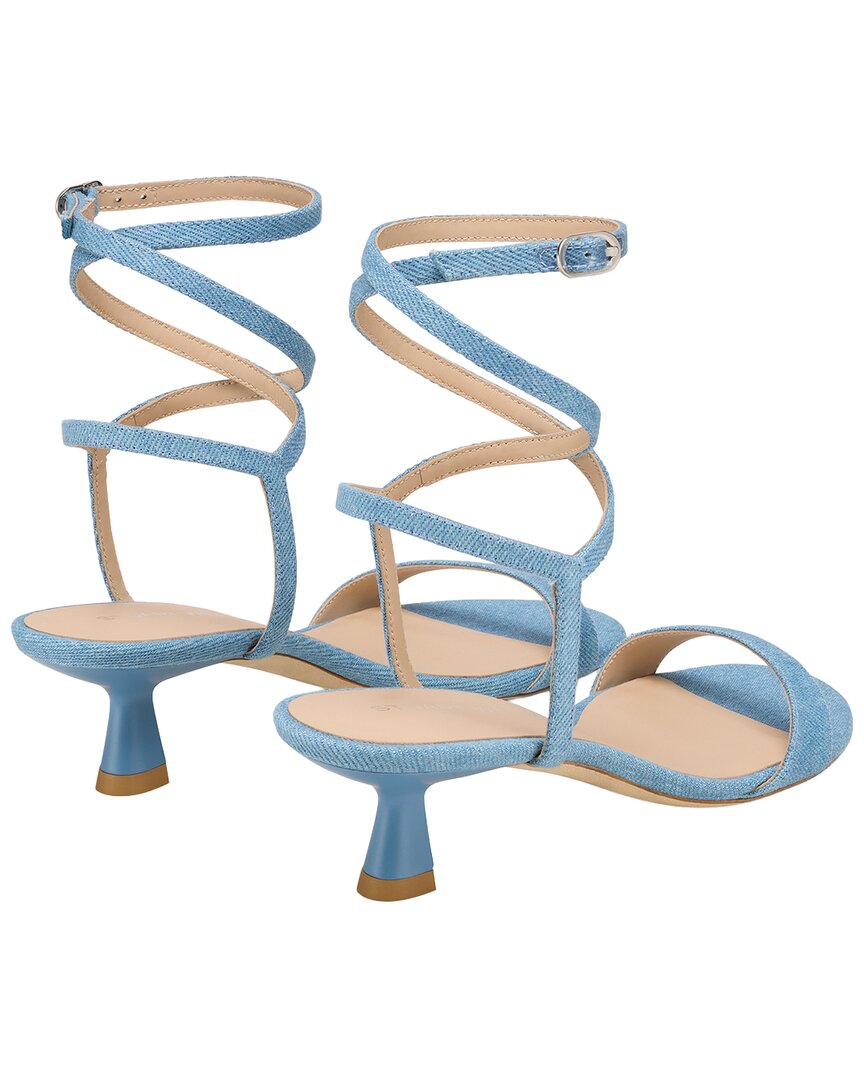 Stuart Weitzman Nudist Wrap 50 Denim Sandal