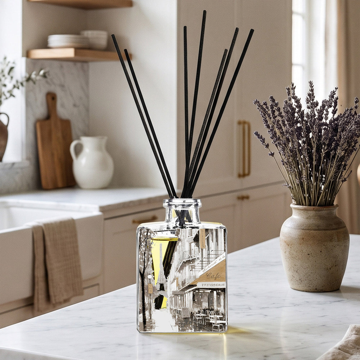 Paris Cafe - Honeysuckle Garden 5oz Oil Reed Diffuser Set