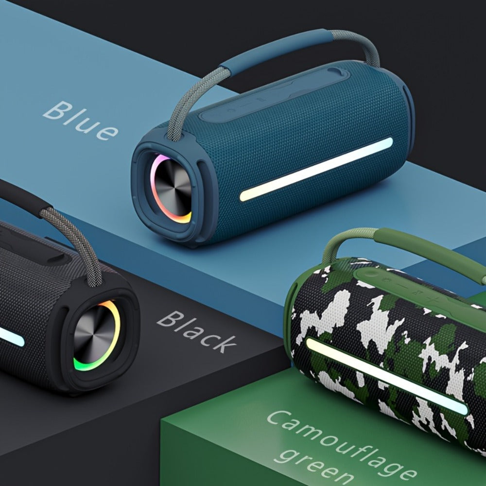 Portable Bluetooth Speaker 50W Party Audio Model with LED Lights, FM Radio, USB and TF Playback