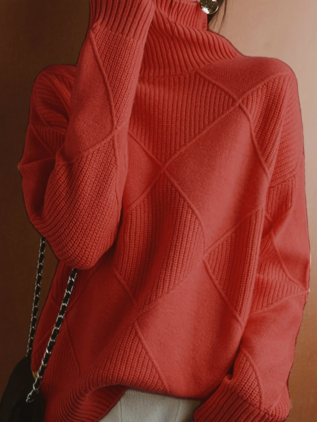 Freya | Strukturierter Rollkragenpullover