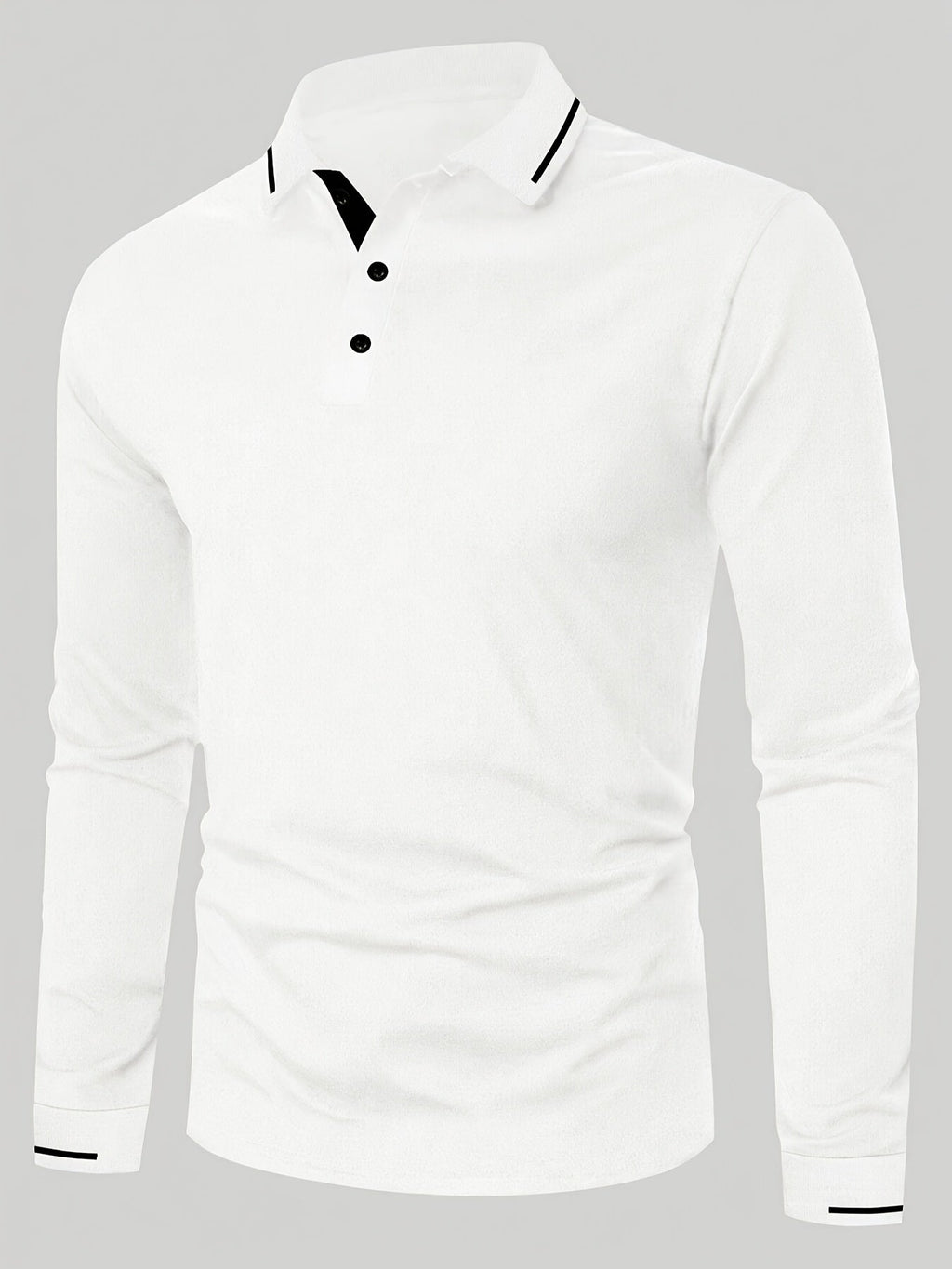 Reginald | Refined Long-Sleeve Polo Shirt