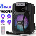 PA Speaker Karaoke Machine 3000W with Dual 6.5" Woofers, Bluetooth Wireless, FM Radio, Party Lights