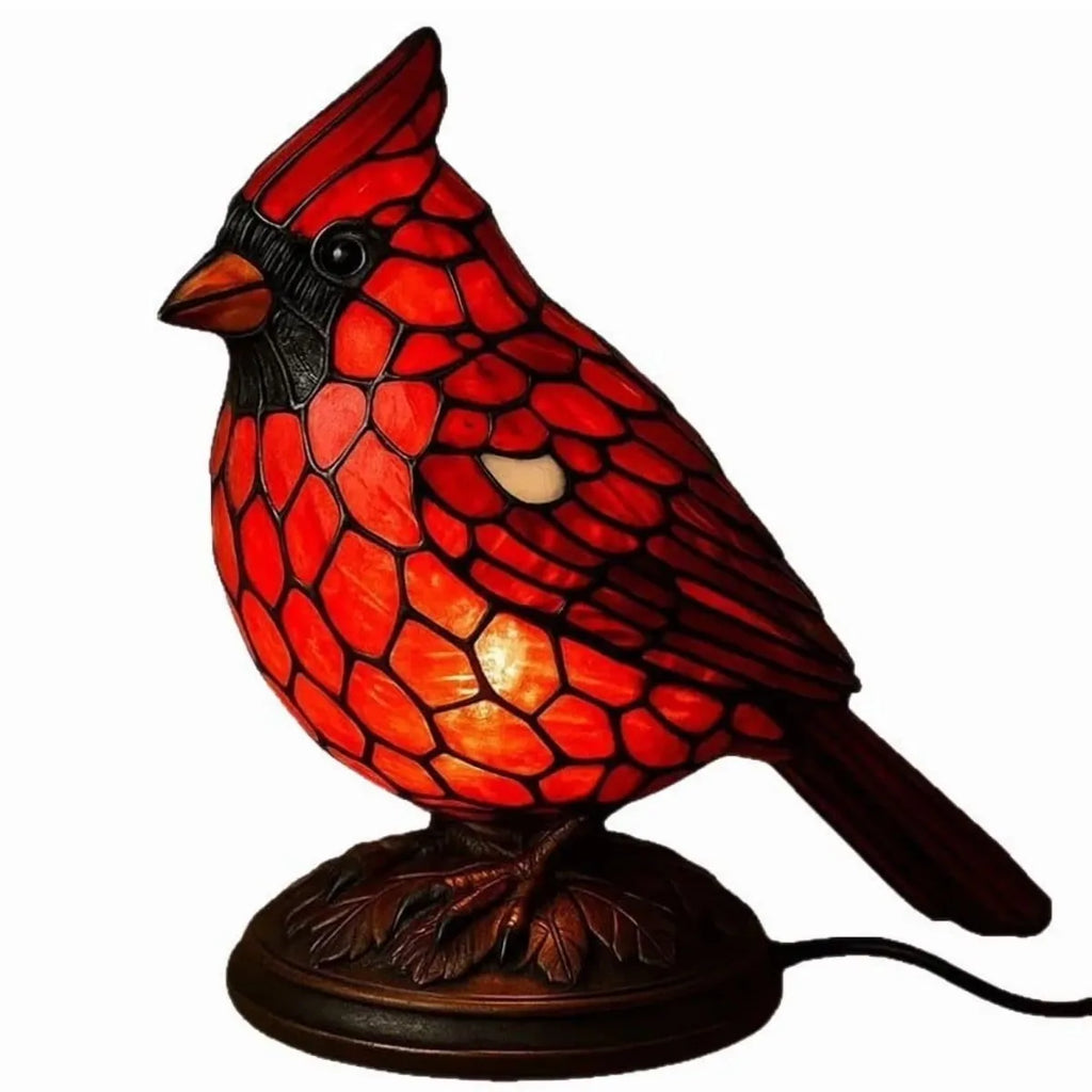 Vintage Red Bird Night Light