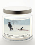 All Aboard 12.8 Oz Candle Glass Jar with Brushed Silver Metal Lid