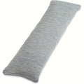 Full-Length Body Pillow, 20 x 54 Inches, Adjustable Fill in Cooling Grey, White or Pink for Adult Beds