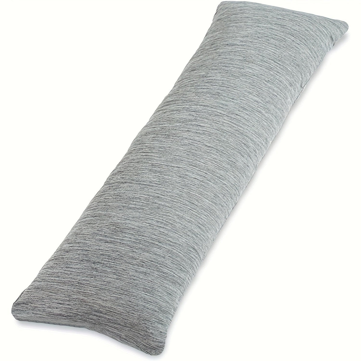 Body Pillow 20x54 Inch Cooling Memory Foam – Full Body Pillow for Adults Side Sleepers, Firm Long Sleeping Pillow for Stomach Back Support, Pregnancy Pillow, Washable Cover, Grey White Pink