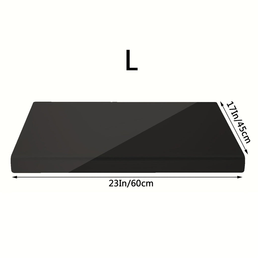 Acrylic Cutting Board Large Anti-Slip 17x23 Inch – Clear & Black Countertop Protector for Kitchen & Restaurant – Food Safe Non-Slip Chopping Board for Fruit, Meat & Meal Prep