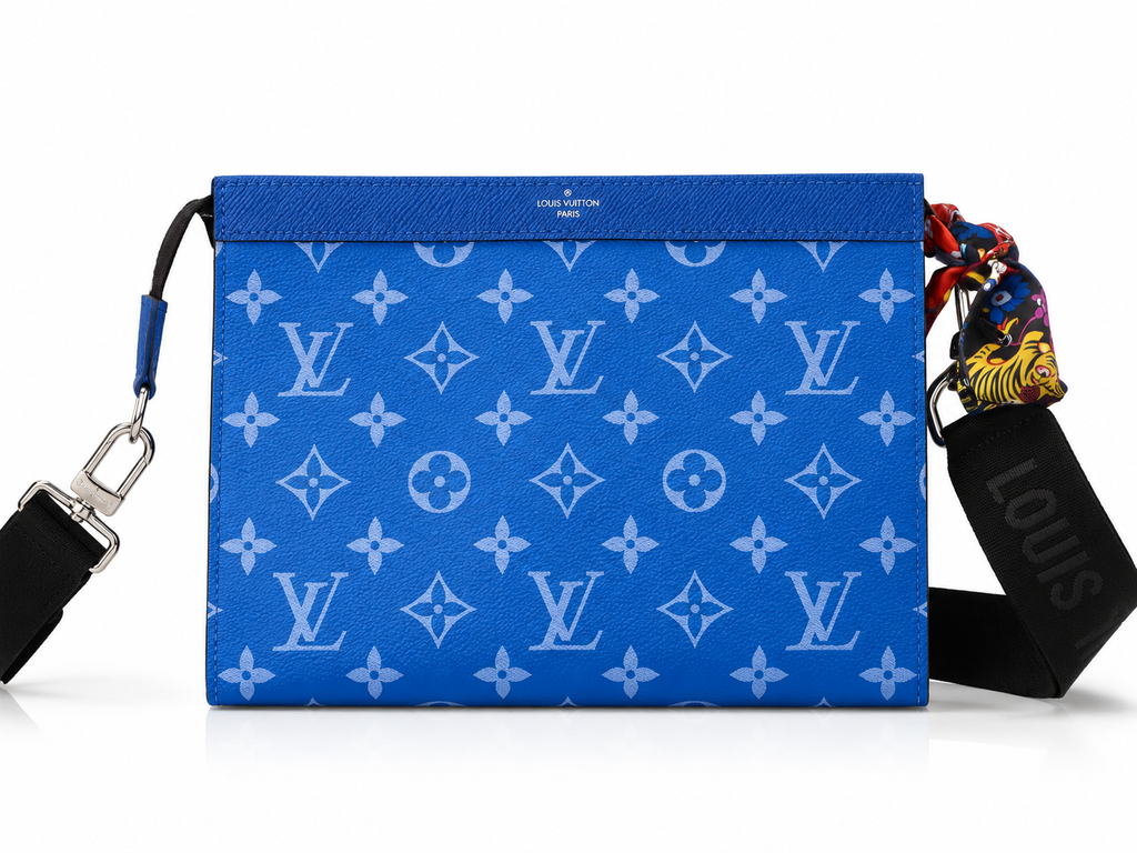 Louis Vuitton Soft Trunk Crossbody Bag with Wallet – Blue Monogram