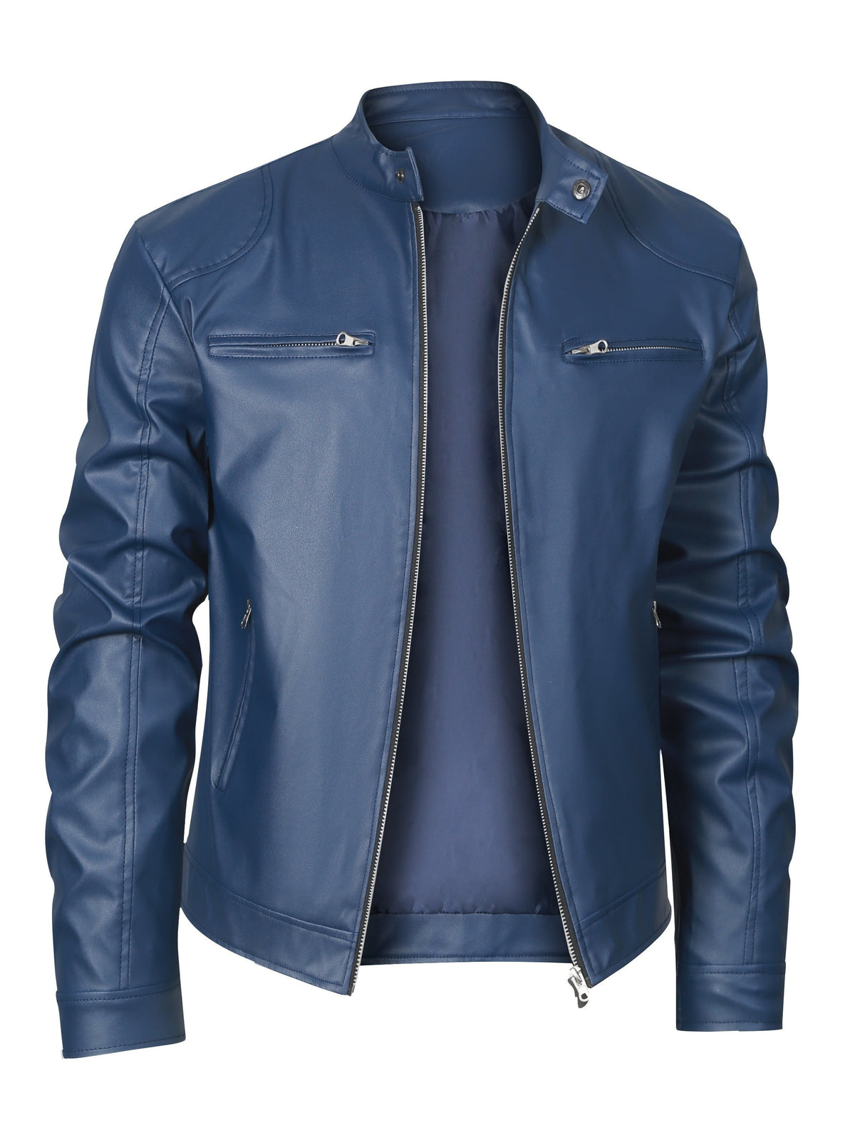 Wallace | Moto-Jacke mit Stehkragen