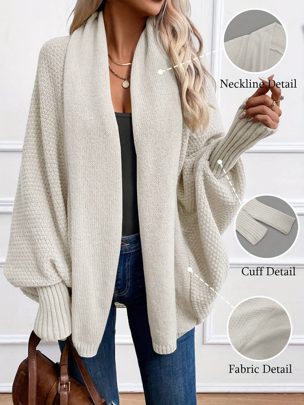 Odessa | Cardigan mit drapiertem Schalkragen