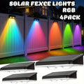Solar Garden Light, Fence Wall Fixtures 9 Modes, Dusk Sensor and 4 or 8-Pack for Outdoor Garden Decor