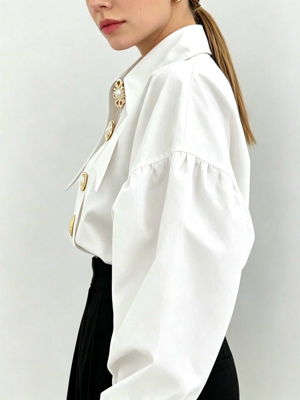 Vivienne | Statement Lapel Blouse