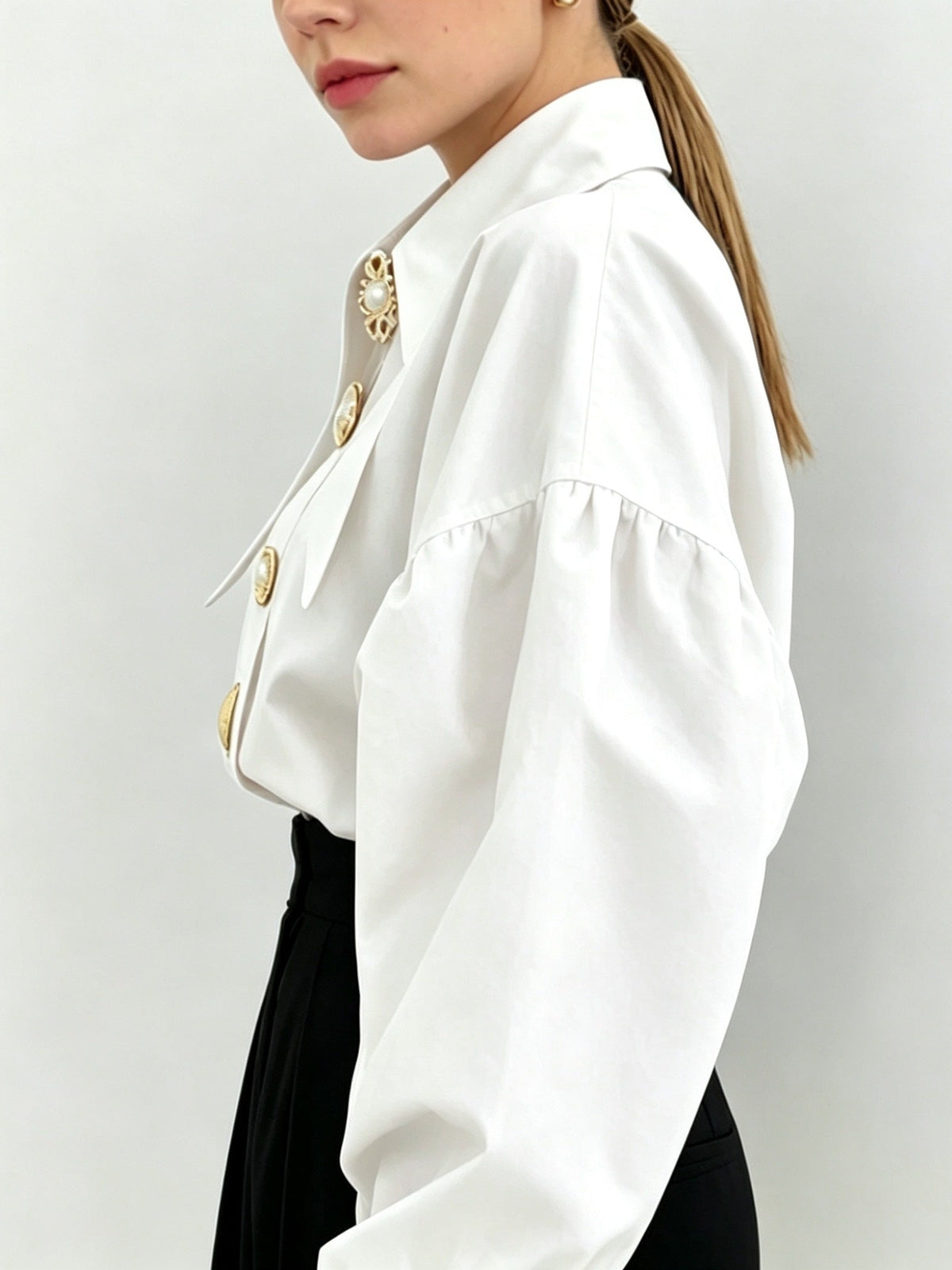 Vivienne | Statement Lapel Blouse