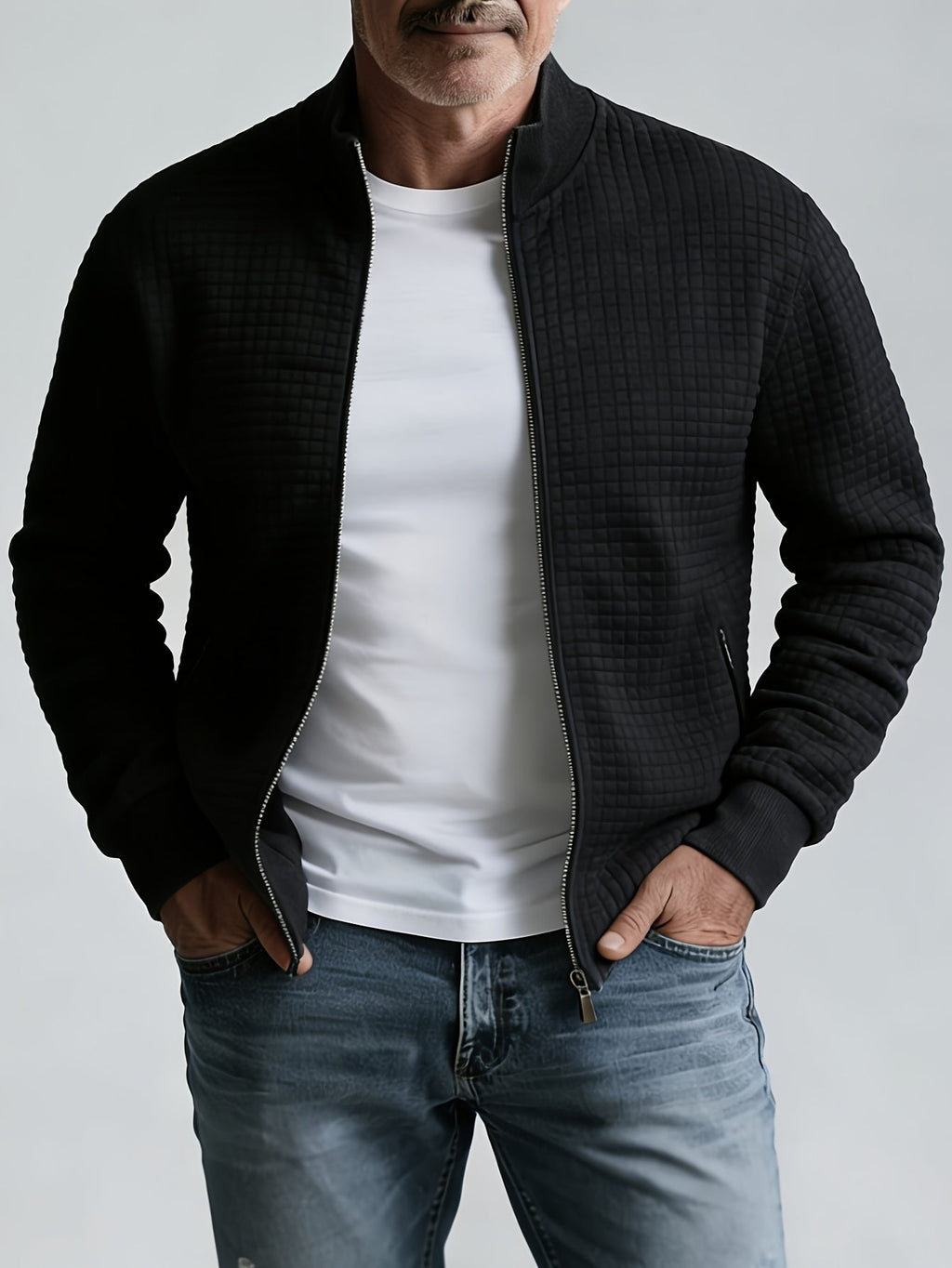 Grayson | Strukturierte Jacke mit Stehkragen