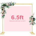 Square Arch Backdrop Stand 6FT & 8FT Metal Balloon Arch Frame | Adjustable Wedding Arch for Ceremony, Birthday Party, Baby Shower & Event Decoration