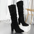 Isolde | Lässige Kniehohe Stiefel mit Absatz