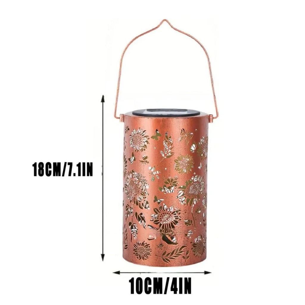 Sunflower Butterfly Hollow Solar Lantern