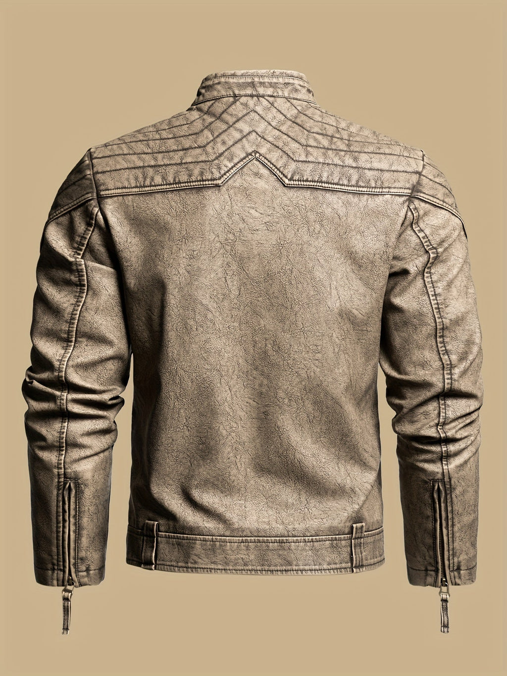 Hartley | Vintage-Bikerjacke im Used-Look