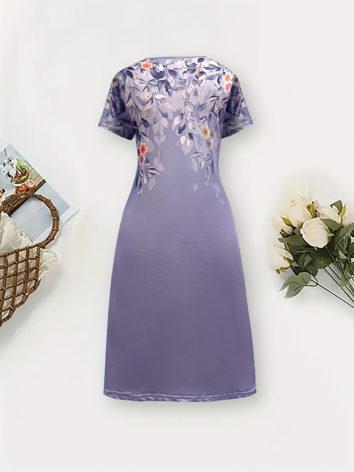 Della | Florales A-Linien-Midikleid