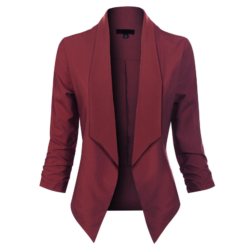 Beverly | Drapierter Blazer mit offener Front