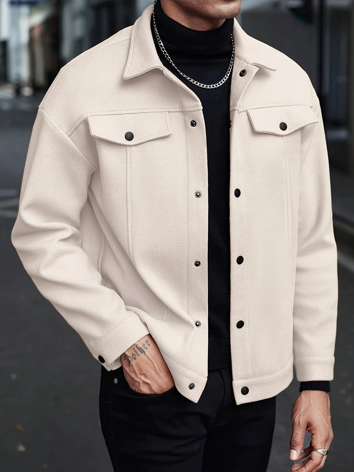 Roderick | Moderne Jacke mit Druckknöpfen