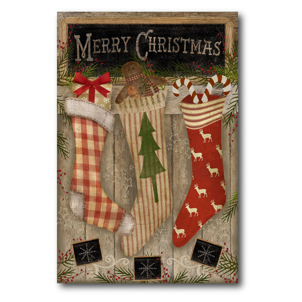 Christmas Stockings Gallery-Wrapped Canvas Wall Art