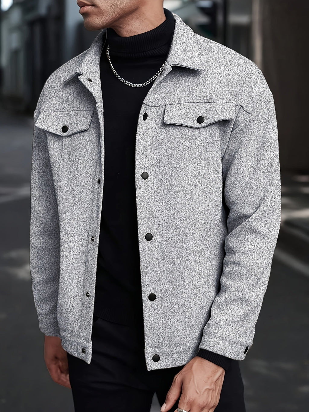 Roderick | Moderne Jacke mit Druckknöpfen