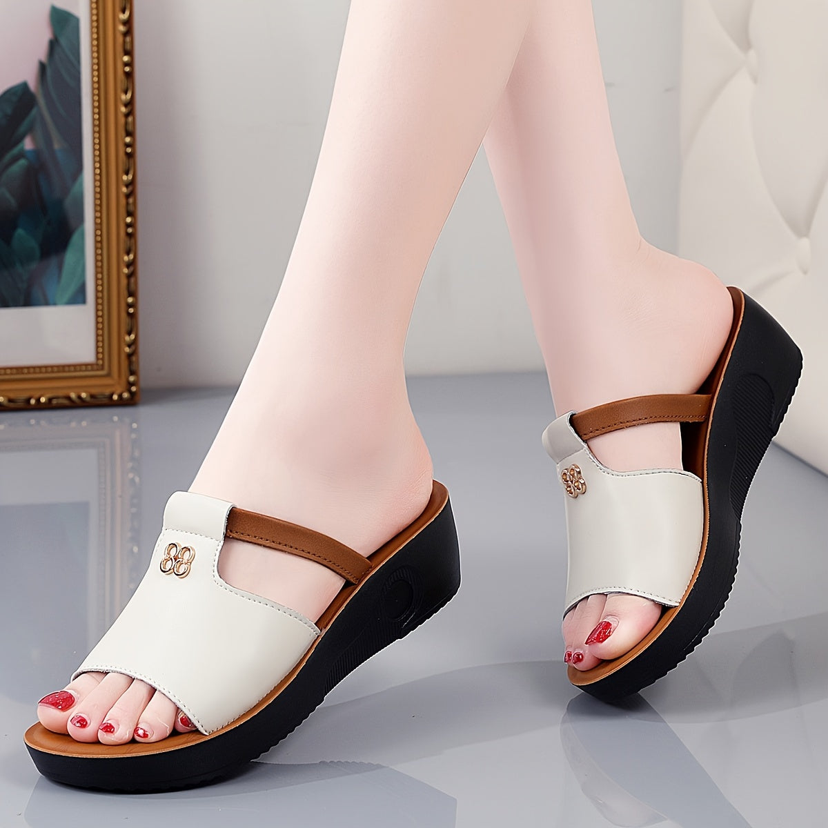 Bernadette | Komfort-Keilsandalen