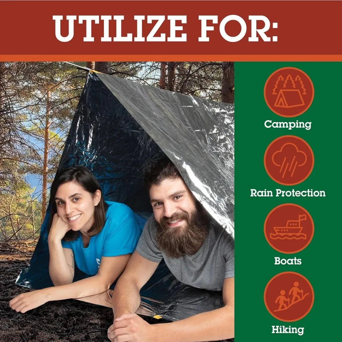 Waterproof Survival Shelter for Camping