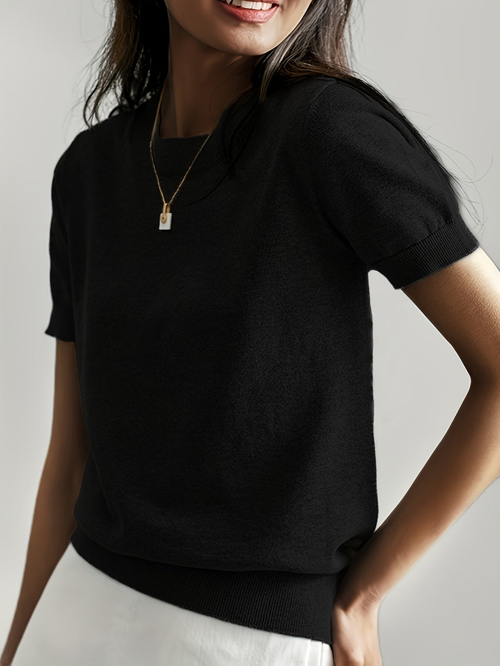 Tabitha | Locker fallendes Kurzarm-Top