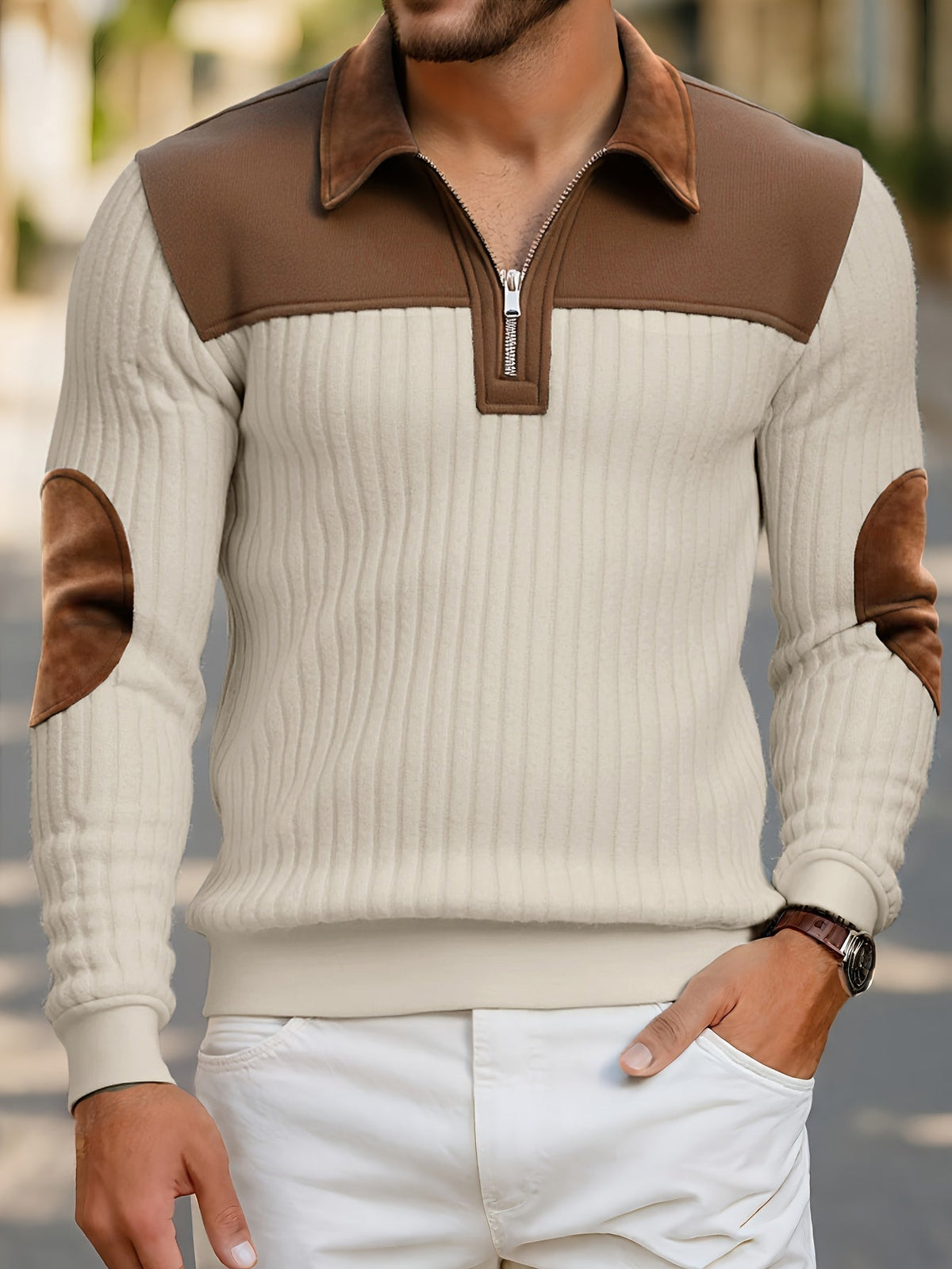 Barrett | Raffinierter Pullover mit Reißverschlusskragen
