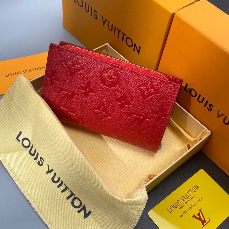 Louis Vuitton Zippy Coin Purse – Monogram Empreinte Giant Red