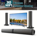 2-in-1 Detachable Wireless Soundbar for Smart TV, Surround Sound Bar with Bluetooth, RCA & AUX, Volume Control