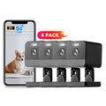 Indoor Security Camera 4-Pack with Dual-Band WiFi, Color Night Vision, Two-Way Audio and Multiple Storage Options