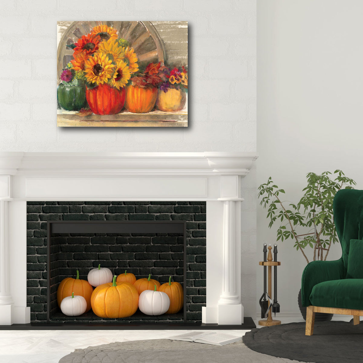 Autumn Still Life Gallery-Wrapped Canvas Wall Art
