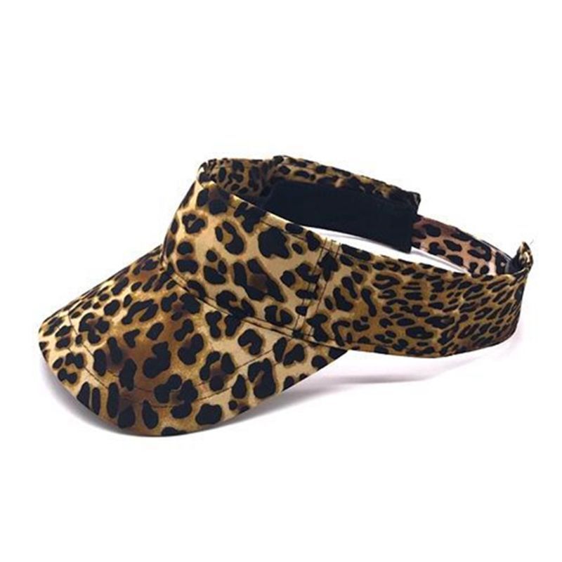 Cartwright Zylinder aus Baumwolle mit Leopardenmuster – ohne Krone, verstellbar, koreanischer Stil