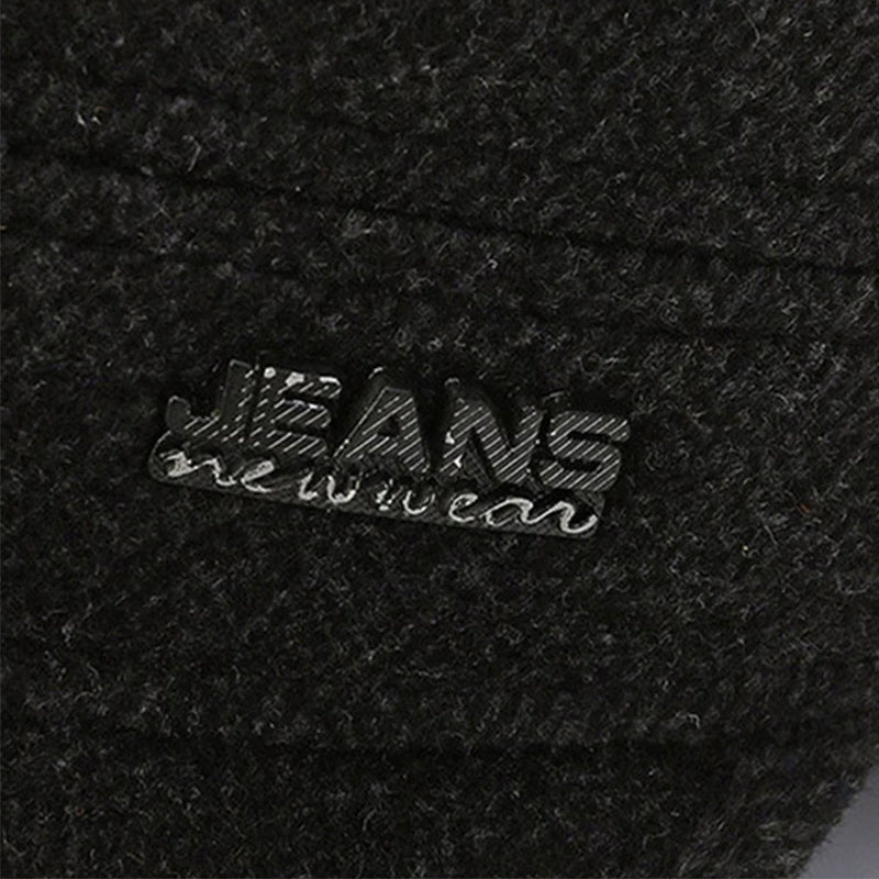 Woolen Army Military Cap Winter Adjustable