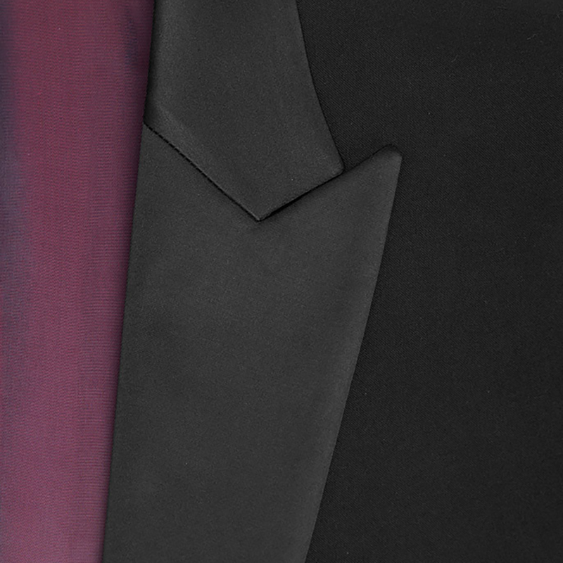 2 Piece Formal Men's Slim Shawl Collar Black Wedding Tuxedo