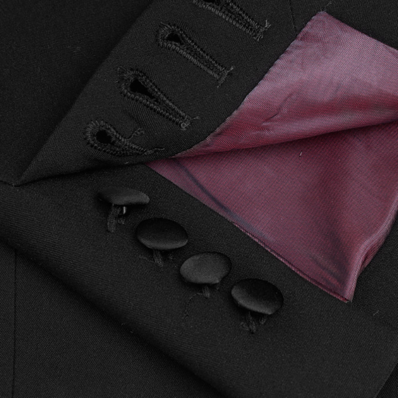 2 Piece Formal Men's Slim Shawl Collar Black Wedding Tuxedo