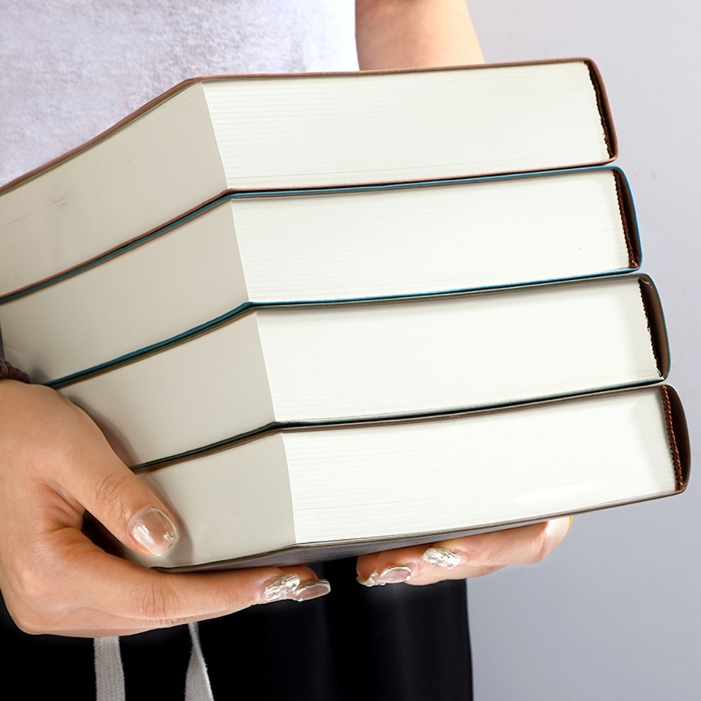 Blank Notebook with A5 760 Pages Leather Soft Cover Sketchbook