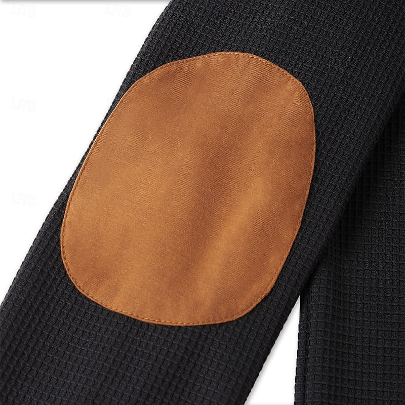 Harlan | Strukturiertes Langarm-Henley-Shirt