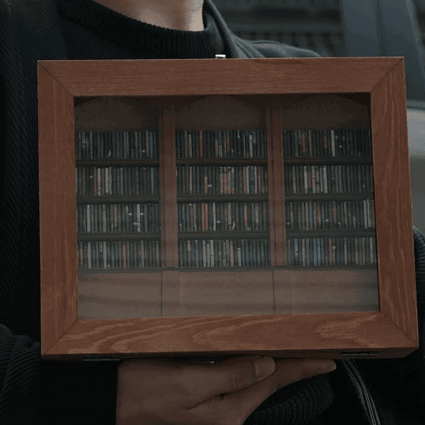 Anxiety Bookshelf with 260 Mini Books