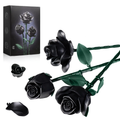 Eternal Black Rose Bouquet Building Blocks