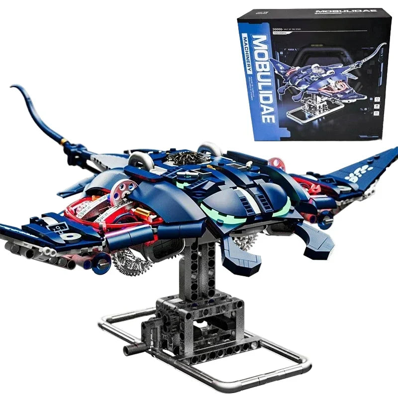 Mechanical Devil Fish Building Blocks Set