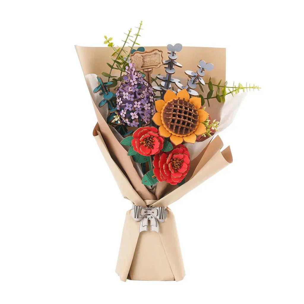 Eternal Bloom 3D Wooden Puzzle Bouquet