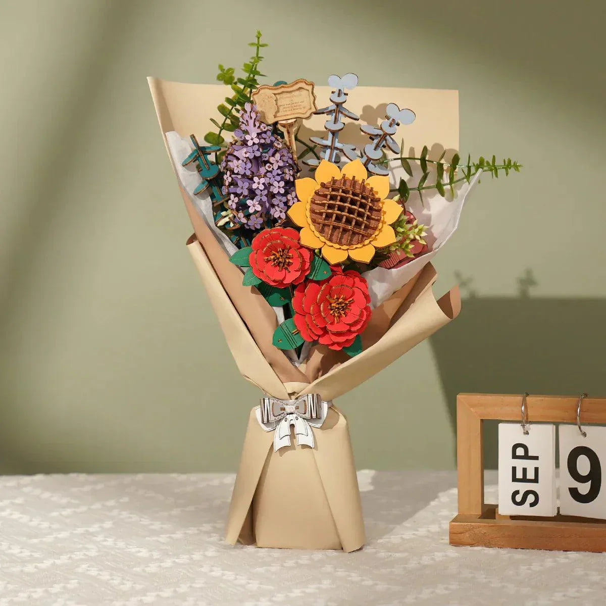 Eternal Bloom 3D Wooden Puzzle Bouquet