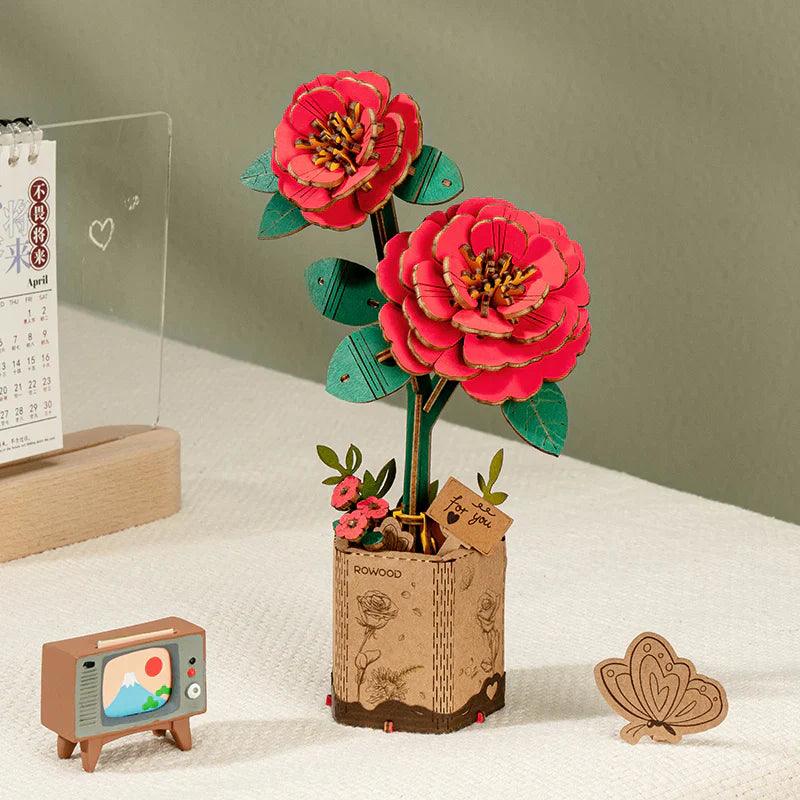Eternal Bloom 3D Wooden Puzzle Bouquet